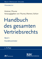 Abbildung: Handbuch des gesamten Vertriebsrechts, Bd. 1 Handelsvertreter