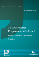 Abbildung: NotarFormulare Ehegattenunterhaltsrecht