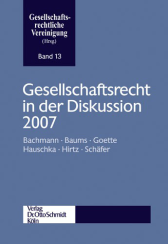Abbildung: Gesellschaftsrecht in der Diskussion 2007