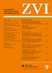 Abbildung: Zeitschrift für Verbraucher- und Privat-Insolvenzrecht (ZVI) 
