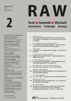 RAW - Recht Automobil Wirtschaft
