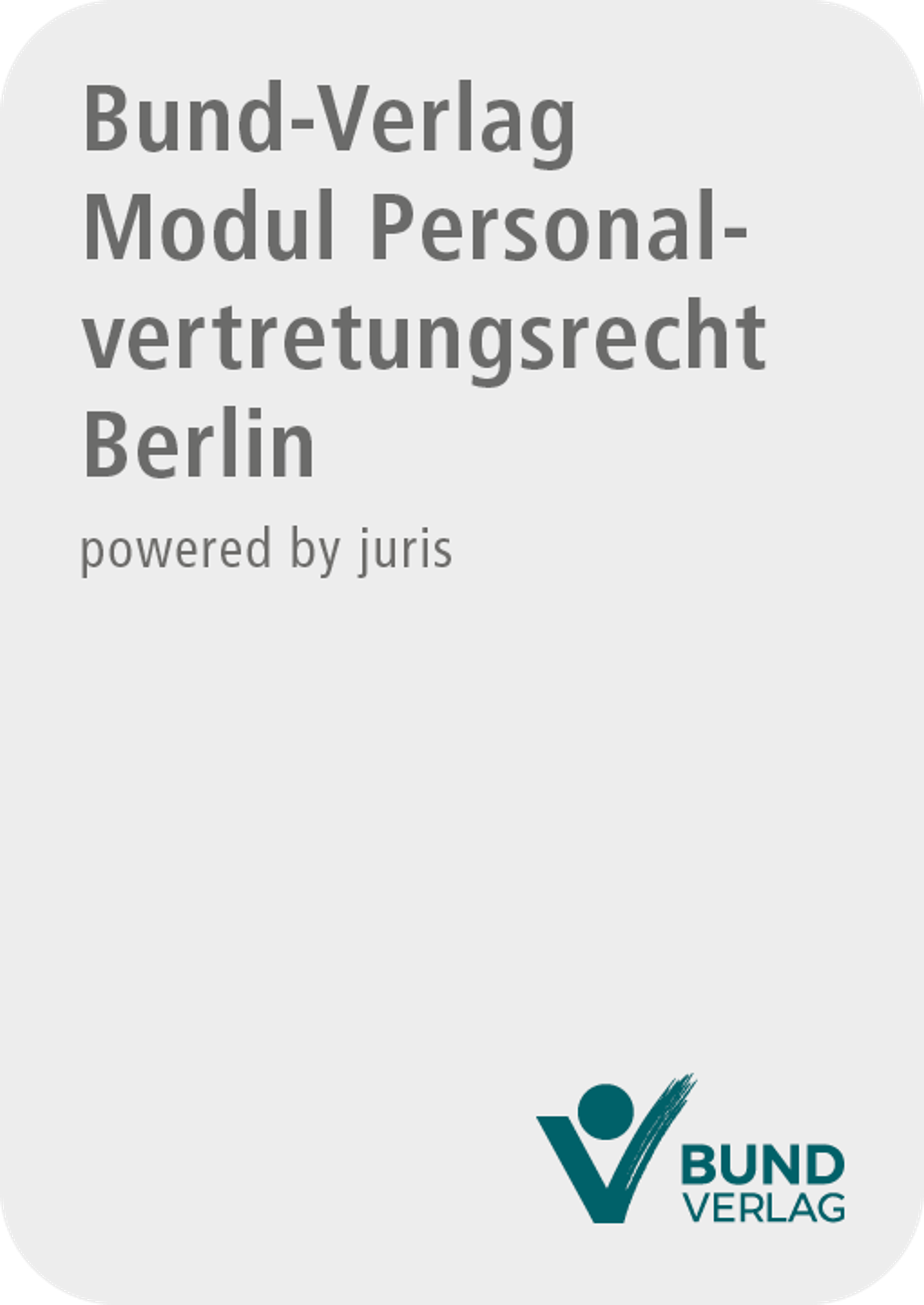 Bund-Verlag Modul Personalvertretungsrecht 