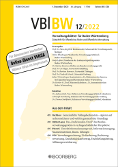 Abbildung: Verwaltungsblätter für Baden-Württemberg (VBlBW)
