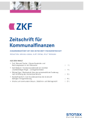 Abbildung: Zeitschrift für Kommunalfinanzen (ZKF)